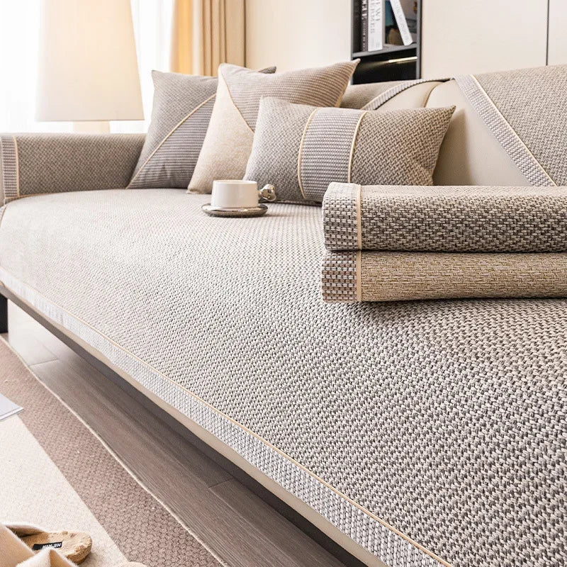 5 COLORS / Chenville Couch Sofa Slipcover