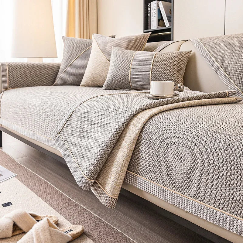 5 COLORS / Chenville Couch Sofa Slipcover
