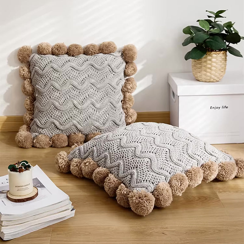 Mohavera Handwoven Knit Pillow Covers