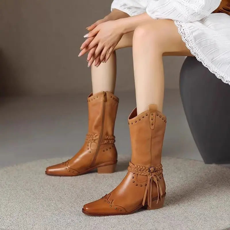 Carvello Studded Boots