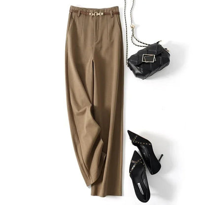 The Maison Soft Wide-Leg Flannel Pant