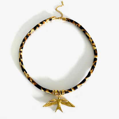 Veradine Leopard Charm Necklace