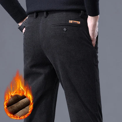CozyStride Corduroy Fleece-Lined Pants