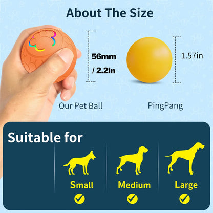 Smart USB Automatic Bouncing Rolling Toy Ball With RGB Lights