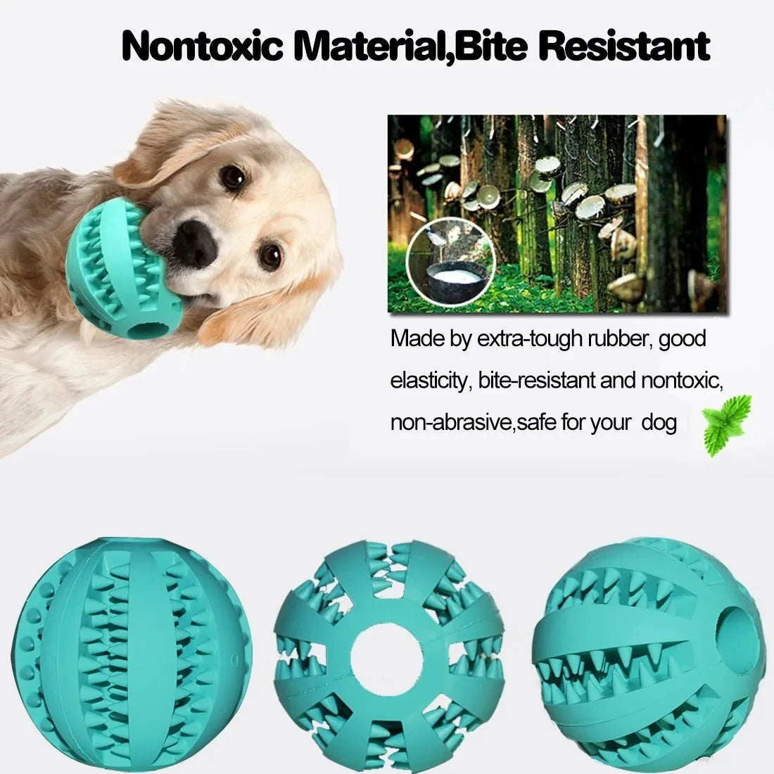 Funny Interactive Elasticity Ball Dog Chew Toy
