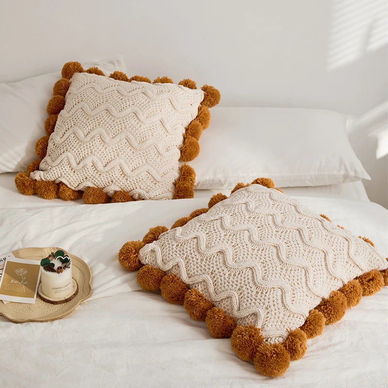 Mohavera Handwoven Knit Pillow Covers