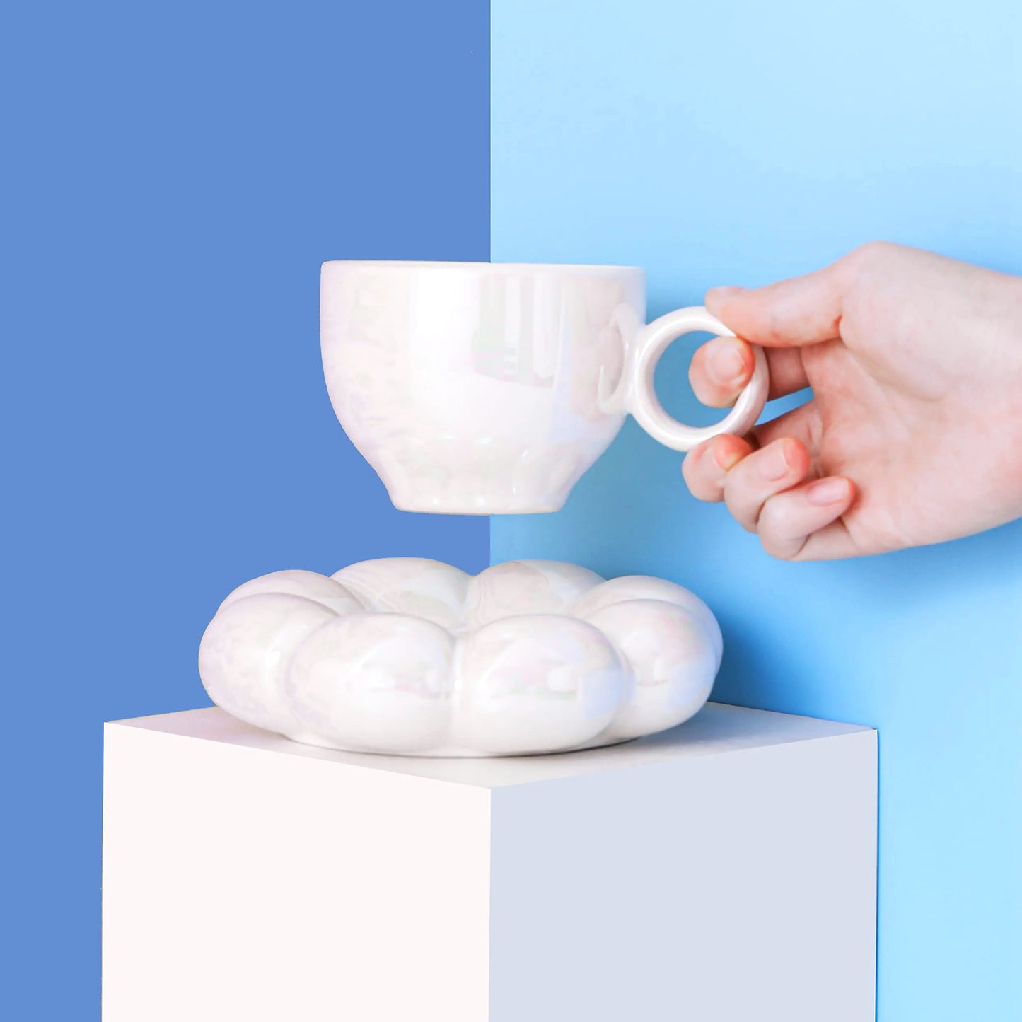 Puffy Dream Ceramic Coffee Mug Set