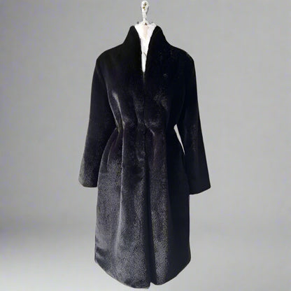 Monte Noir Faux Fur Coat