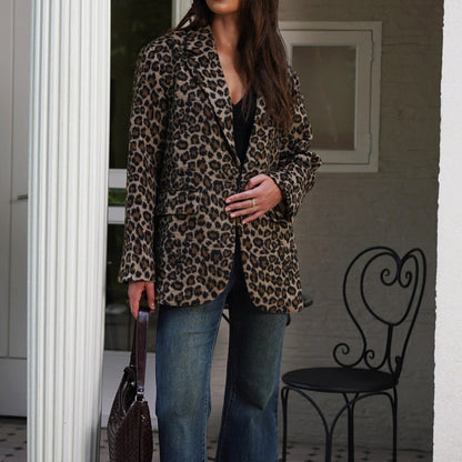 Savanna Leopard Print Blazer
