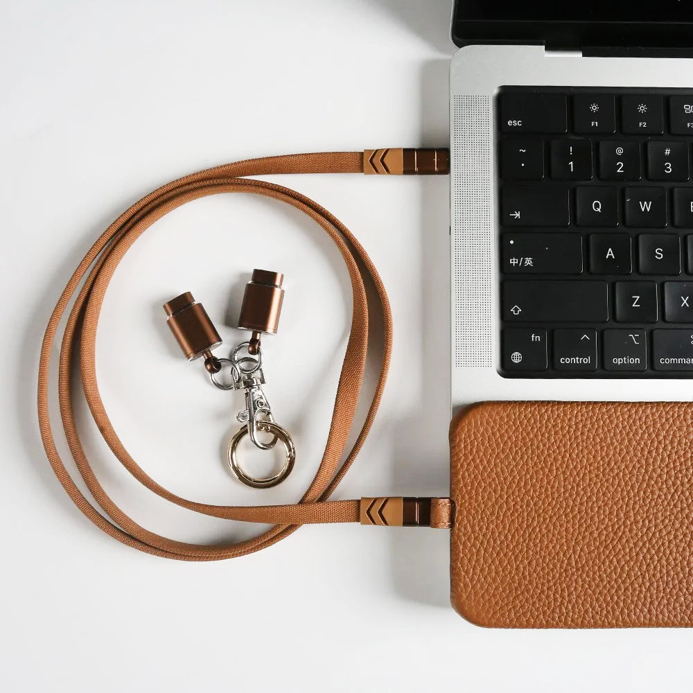 All-in-One Crossbody Leather iPhone Case