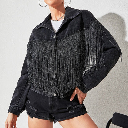 Savione Fringe Denim Jacket