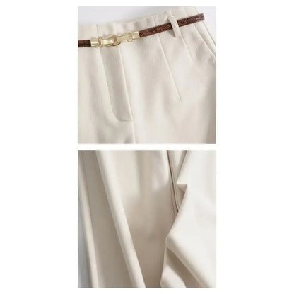 The Maison Soft Wide-Leg Flannel Pant