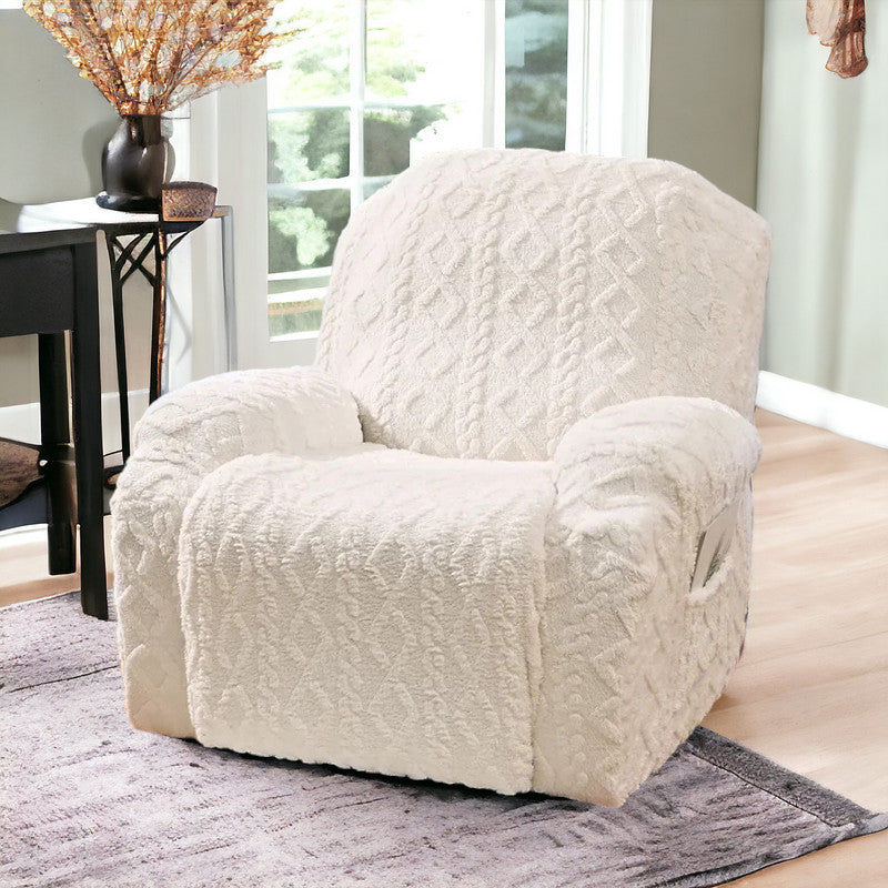 3 COLORS / Knited Armchair Recliner Cover Couch Protector Sofa Slipcover